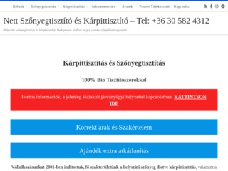 Részletek : Nett Szőnyeg és Kárpittisztító